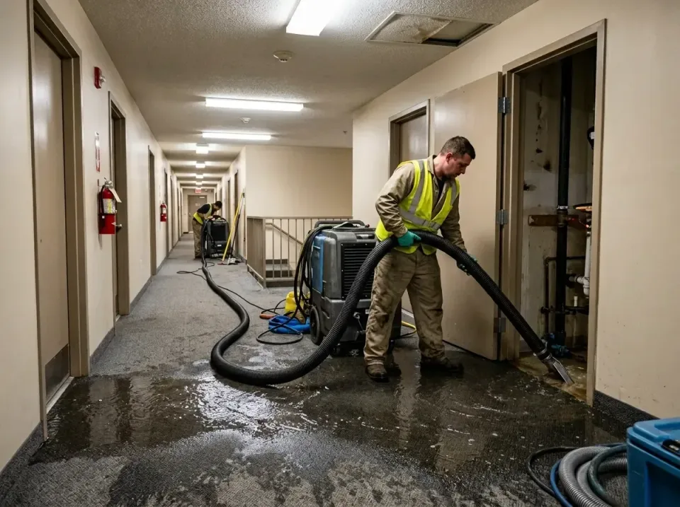 multi-unit-apartment-hallway-f-005 — frequently asked questions, Emergency Burst Pipe Water Extraction & Removal in Tuckerto…